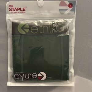 Ethika Forest Green Staple Boxer Briefs